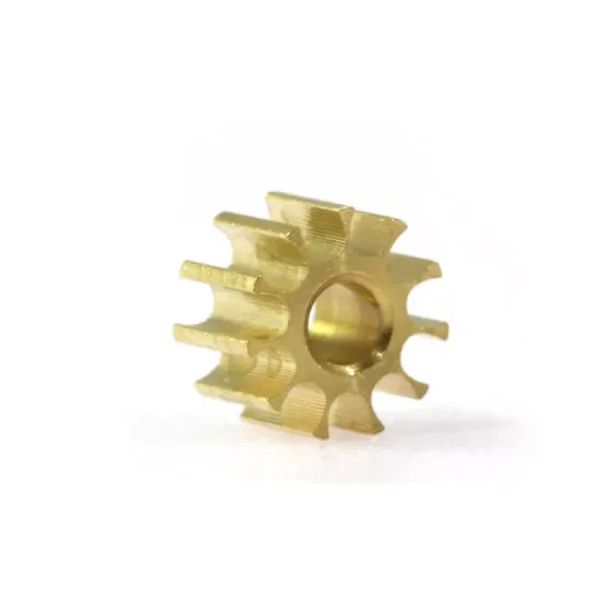 (image for) Scaleauto SC-1094A55 Brass Pinion 11 tooth for 2mm motor shaft, ø5,5mm (x2)