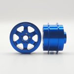 (image for) STAFFS202 Six Spoke Aluminum Air Wheels Blue 15.8 x 10mm (x2)