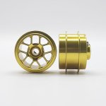 (image for) STAFFS225 Hyper Aluminum Air Wheels Gold 15.8 x 10mm (x2)