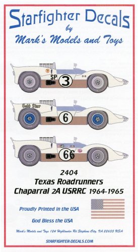 (image for) Starfighter Decals 2404 1/24 Chaparral 2A USRRC 1964-65