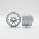 (image for) STAFFS253 Hyper Aluminum Air Wheels White 16.9 x 10mm (x2)