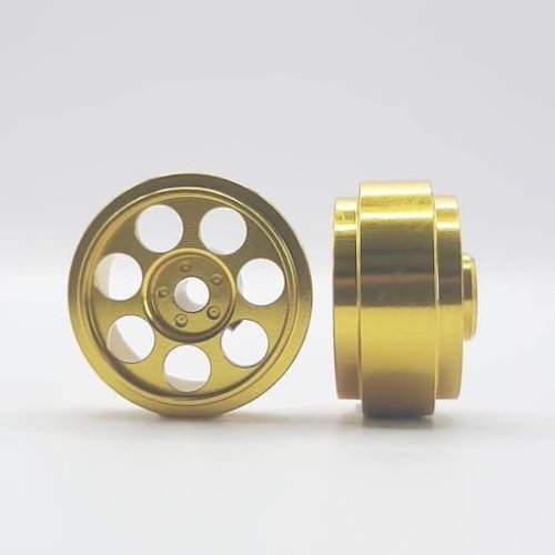 (image for) STAFFS256 Radical Aluminum Wheels Gold 16.9 x 8.5mm (x2)