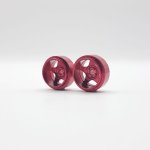 (image for) STAFFS275 Five Spoke Deep Dish Aluminum Wheel Red 15.8 x 8.5mm (x2)