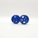 (image for) STAFFS282 Five Spoke Deep Dish Aluminum Air Wheels Blue 15.8 x 10mm (x2)