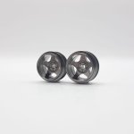 (image for) STAFFS284 Five Spoke Deep Dish Aluminum Air Wheels Grey 15.8 x 10mm (x2)