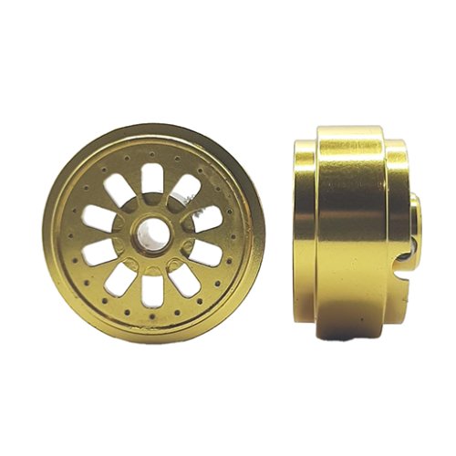 (image for) STAFFS288 Hyper 2 Aluminum Wheels Gold 16.9 x 8.5mm (x2)