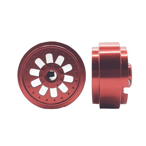 (image for) STAFFS291 Hyper 2 Aluminum Wheels Red 16.9 x 8.5mm (x2)