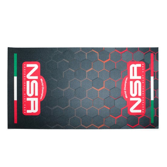 (image for) NSR 2923 Box Carpet 60 x 30cm / 23.6 x 11.8" Black and Red