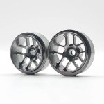 (image for) STAFFS312 Hyper Deep Dish Aluminum Wheels Grey 16.9 x 8.5mm (x2)