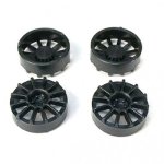 (image for) NSR 5430 12 Spoke Wheel Inserts for 17" Wheels Black (x4)