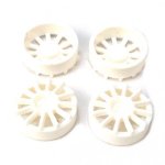 (image for) NSR 5431 12 Spoke Wheel Inserts for 17" Wheels White (x4)