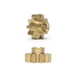 (image for) NSR 6910 Pinions 10t Sidewinder Extralight Brass 6.75mm x2