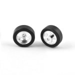 (image for) NSR 9022 1/24 Glued and Trued Rear Ultragrip Tires 28x14mm on 5012 Wheels (17") for 3mm Axle x2