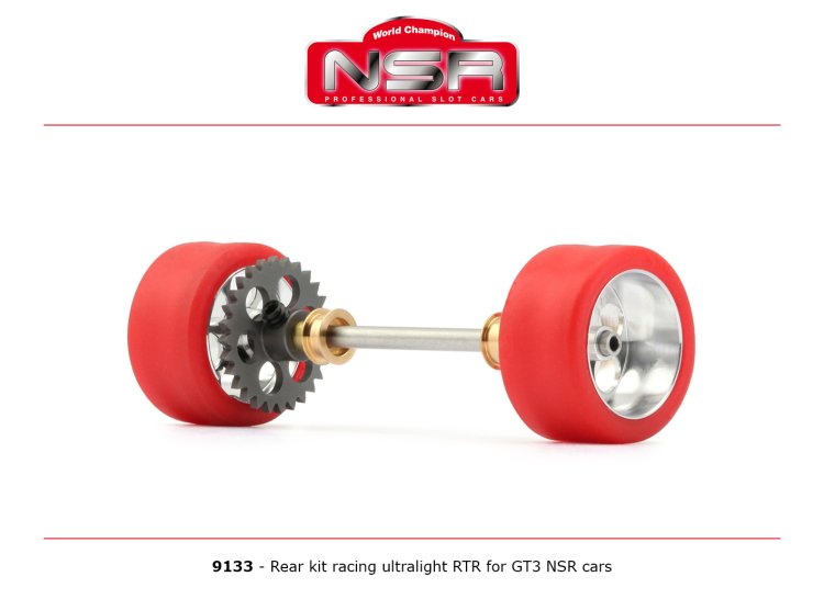 (image for) NSR 9133 Rear Axle Kit Ultralight RTR for GT3 NSR Cars