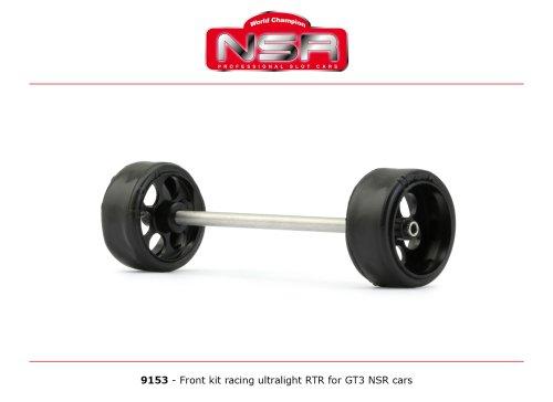 (image for) NSR 9153 Front Axle Kit Ultralight RTR for GT3 NSR Cars