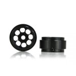 (image for) STAFFS94 Minilite Style Aluminum Wheels Black 15.8 x 8.5mm (x2)