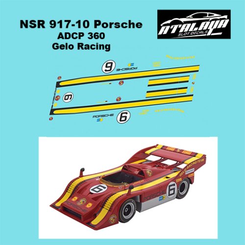 (image for) Atalaya Decals ADCP360 NSR Porsche 917/10, Gelo, No.6