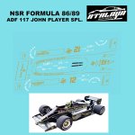 (image for) Atalaya Decals ADF117 NSR Formula 86/89 1985 Lotus 97T JPS