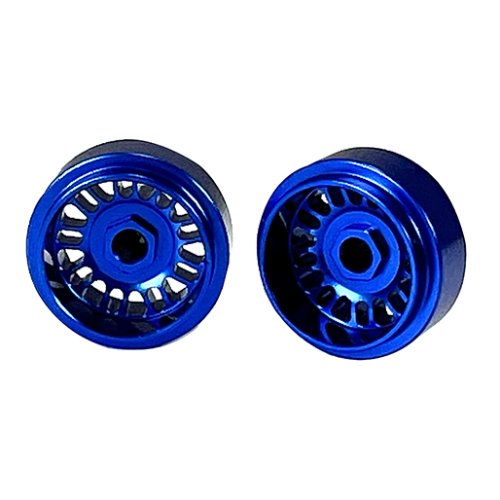 (image for) STAFFS104 BBS Style Deep Dish Aluminum Wheels Blue 15.8 x 8.5mm (x2)