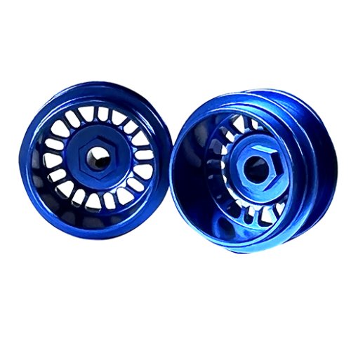 (image for) STAFFS111 BBS Style Deep Dish Aluminum Air Wheels Blue 15.8 x 10mm (x2)