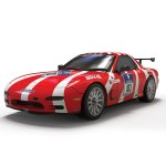 (image for) Scalextric C4626 Mazda RX7 FD Nurburgring 24 2007 - Preorder 2025