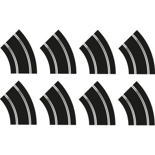 (image for) Scalextric C8196 R2 Curve Track Extension Pack x8 pieces