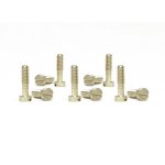 (image for) Slot.it SICH51 Motor Pod Screws 2.2x8mm Brass, Small Head, x10