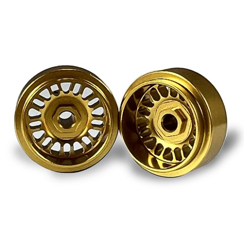 (image for) STAFFS102 BBS Style Deep Dish Aluminum Wheels Gold 15.8 x 8.5mm (x2)