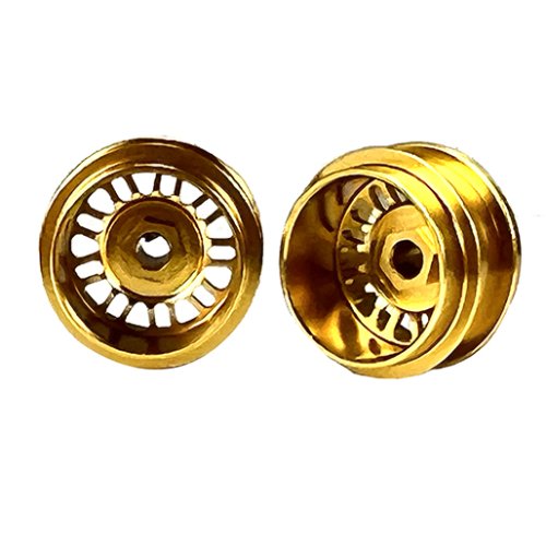 (image for) STAFFS109 BBS Style Deep Dish Aluminum Air Wheels Gold 15.8 x 10mm (x2)