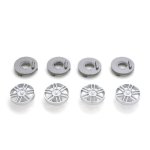 (image for) MR SlotCar MR7809 Wheel Inserts Jaguar XJ220 with Brake Discs 12-Spoke Silver (x4)