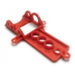 (image for) NSR 1270 Narrowed Sidewinder Short Can Motor Mount ExtraHard Red