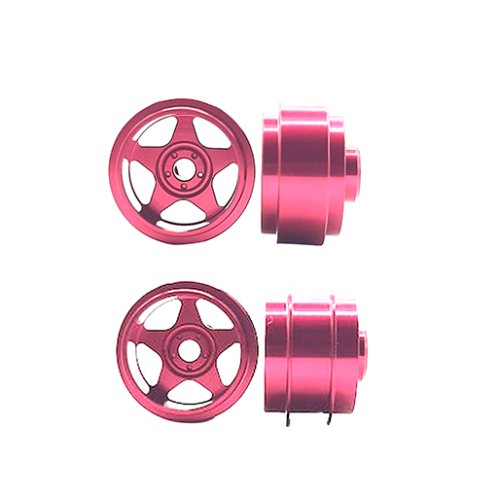 (image for) STAFFSPINK5SPOKE Five Spoke Deep Dish Front and Rear Wheels Set (15.8) Pink - Special Edition (2 + 2)