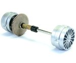 (image for) Carrera 83014 Exclusiv Rear Axle Z50 for Corvette C6R-Silver Rim