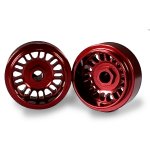 (image for) STAFFS105 BBS Style Deep Dish Aluminum Wheels Red 15.8 x 8.5mm (x2)