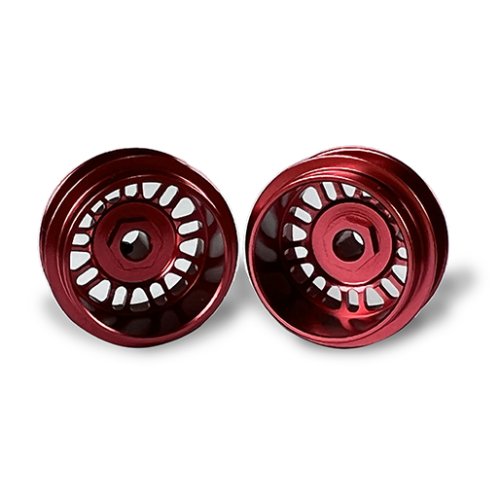 (image for) STAFFS112 BBS Style Deep Dish Aluminum Air Wheels Red 15.8 x 10mm (x2)