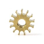 (image for) Scaleauto SC-1096A70 Brass Pinion 13 tooth for 2mm motor shaft, ø7,0mm (x2)