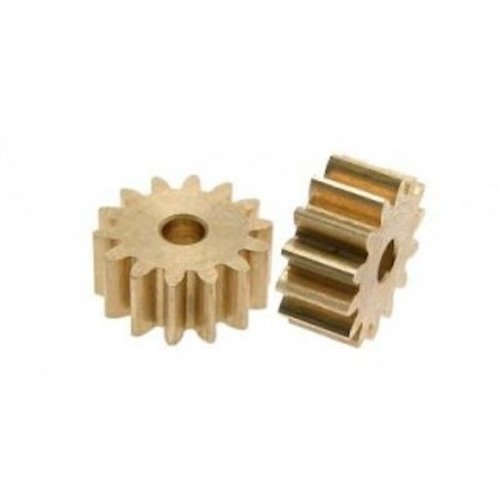 (image for) Scaleauto SC-1097A75 Brass Pinion 14 tooth for 2mm motor shaft, ø7,5mm (x2)