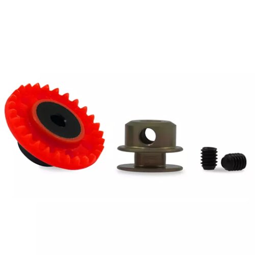 (image for) Scaleauto SC-1116R 30T Inline Nylon Crown Gear (x1) with M2.5 screw for 3/32" (2,38mm) axle