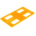 (image for) Scaleauto SC-5076 Acrylic Support for Slot Cars, Neon Orange