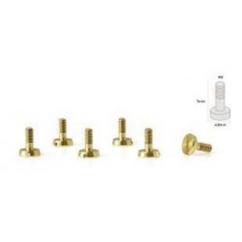 (image for) Scaleauto SC-5146A Brass Conic Head Suspension Screws 4.8mm M2x5mm (x6)