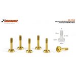 (image for) Scaleauto SC-5146E Brass Conic Head Half-threaded Screws 4.8mm for Suspension M2x9mm (x6)