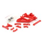 (image for) Scaleauto SC-6535C Anglewinder Motor Mount RT3 Offset 0.75mm Special Wider Rear Axle Support - Extra Hard, Red