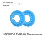 (image for) Slot.it SICH99 4WD Pulley 16t Cyan x2