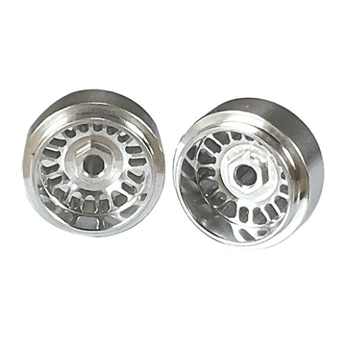 (image for) STAFFS101 BBS Style Deep Dish Aluminum Wheels Silver 15.8 x 8.5mm (x2)