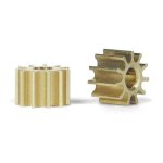 (image for) Slot.it SIPI10 Pinion, 10T, Inline, Ø5.5mm, Brass x2