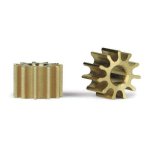 (image for) Slot.it SIPI11 Pinion 11T, Inline, Ø5.5mm, Brass x2