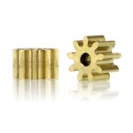 (image for) Slot.it SIPI559o15 Pinion, 9T, Inline, 5.5mm/1.5mm, Brass x2