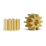 (image for) Slot.it SIPI6010o Pinion 10T, Anglewinder 6mm/2mm, Brass x2