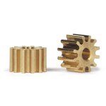 (image for) Slot.it SIPI6712o Pinion 12T Anglewinder Ø6.75mm - internal Ø2mm, Brass x2