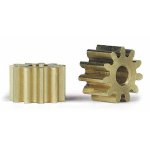 (image for) Slot.it SIPS11 Pinion, 11T, Sidewinder, Ø6.5mm - internal Ø2mm, Brass x2